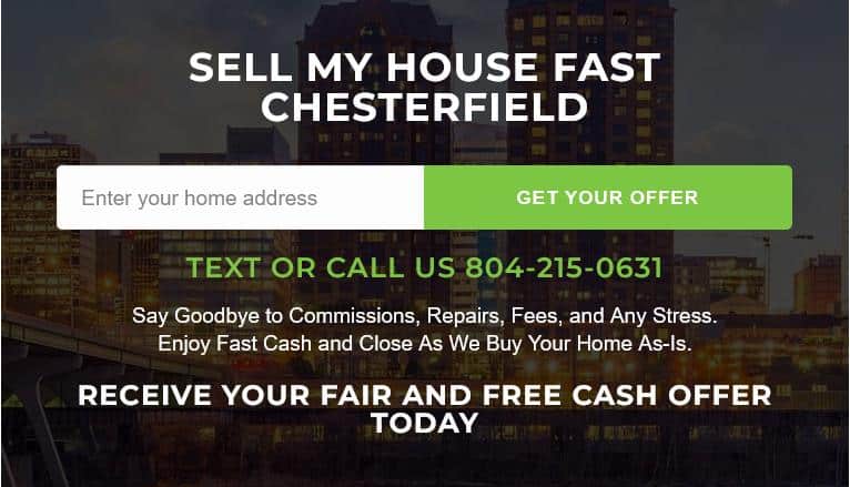 We Buy Houses Chesterfield VA