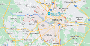 Map of Richmond VA